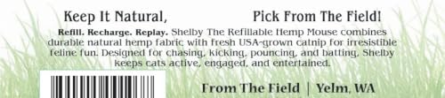 From The Field | Shelby Refillable Hemp Mouse Catnip Toy for Cats |USA-Made - Image 3