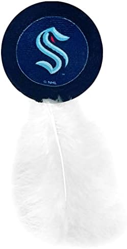 BEST PLUSH NHL SEATTLE KRAKEN 3-Piece Cat Toy Set - Jersey, Hockey Puck & #1 Fan Toys Filled with Fresh Catnip - Image 3