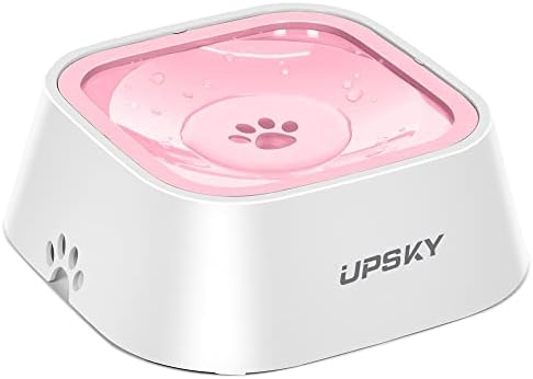 UPSKY 35oz No-Spill Pet Water Bowl, Slow Water Feeder for Dogs and Cats by UPSKY