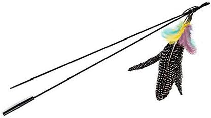 Handmade Natural Feather Cat Toy Dah Bird Refills - Interactive Cat and Kitten Toy - 6 Pack - Image 2