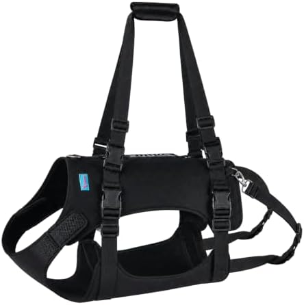 Dog Lift Harness, Rehabilitation Lifts Vest for Dogs, Support & Recovery Sling, Adjustable Breathable Lifting Straps for Old, Joint Injuries, Arthritis, Paralysis Dogs Walk (L, Black) - Image 2