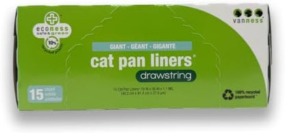 Van Ness DL715 Pureness Extra Giant Drawstring Cat Pan Liner, 15-Count - Image 4