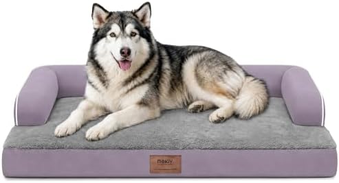 MEKIY XXL Orthopedic Waterproof Dog Bed with Bolster for Extra Large Dogs by Mekiy