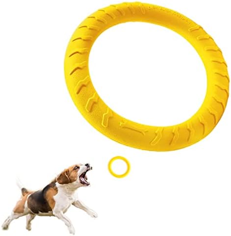 Dog Flying Disc,Floating Dog Ring Toys, Indestructible Dog Chew Toys for Small Chewers Dog Toys for Pool,Float Durable Outdoor &Indoor Puppy Toy for Throwing,Catching,Swimming,Training by DLDER