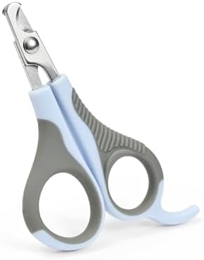 WePet Pet Nail Clippers U07.2, Professional Claw Trimmer, Scissor for Cats, Puppies, Kittens, Hamsters, Rabbits and Small Animals, Sharp, Safe, Small, Grey/Blue by WePet