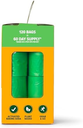 Arm and Hammer Plant Based Dog Poop Waste Bags, 120 Count, Green - Image 2