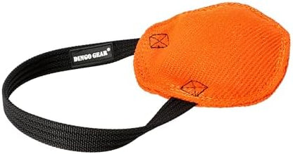 Dingo Gear Dog tug Toy, French Linen, disc, Orange 10,6in by DINGOGEAR
