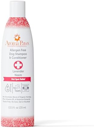 Dog Shampoo and Conditioner - Tearless Shampoo for Cleansing, Grooming, and Conditioning - Hot Spot Treatment Shampoo for Dogs and Puppies - Lavender and Neem 13.5 oz - Image 3