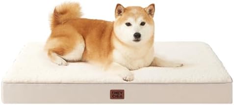 EHEYCIGA Orthopedic Dog Bed Large with Removable Washable Cover, 36IN Camel by EHEYCIGA