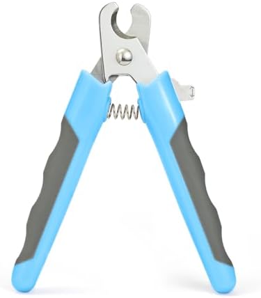 WePet Pet Nail Clippers U07.3, Professional Claw Trimmer, Scissor for Cats, Dogs, Puppies, Kittens, Hamsters, Rabbits and Small Animals, Sharp, Safe, M, Grey/Blue by WePet
