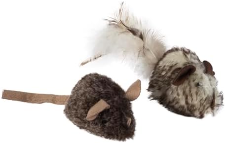 Mad Cat Double Trouble Mice Catnip Cat Toy with Real Mouse Sound, 2 Pack - Image 3