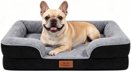 Orthopedic Dog Bed Medium Size Dog, Memory Foam Dog Bed Couch, 30" L by PTHMKJ