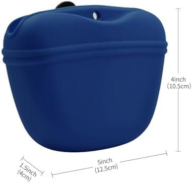 AUDWUD Silicone Dog Treat Pouch with Clicker Magnetic Closure Secure Clip - Image 5