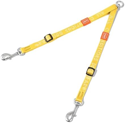HOWGO Double Dog Leash,Tangle-Free 360 Swivel(Yellow, Pro M-L Splitter) by HOWGO