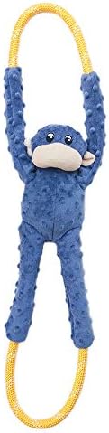 ZippyPaws RopeTugz Durable Dog Pull Rope Toy - Blue Monkey by ZippyPaws