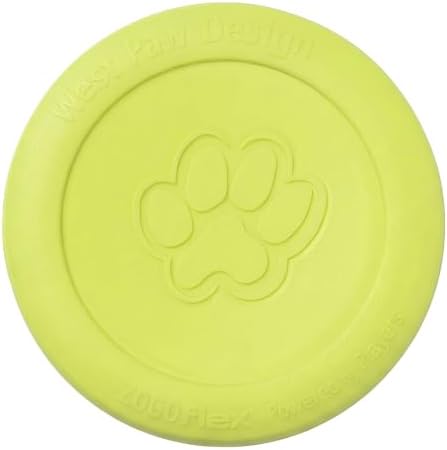 WEST PAW Zogoflex Zisc Dog Flying Disc, High Flying Aerodynamic Disc for Dogs Puppy – Lightweight, Floatable Disc for Fetch, Tug of War, Catch, Play – Doubles as Food/Water Bowl, Small, Granny Smith by WestPaw