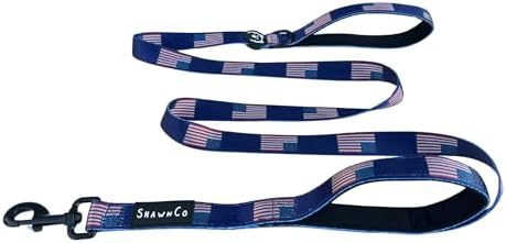 ShawnCo Dream Walk Dog Leash (USA Flag,M/L 6FT w/ 2 Handles) by SHAWNCO