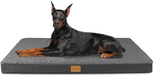 Patas Lague Orthopedic Large Dog Bed Pet Sofa Mat 56''X40'' Dark Grey by PatasLague