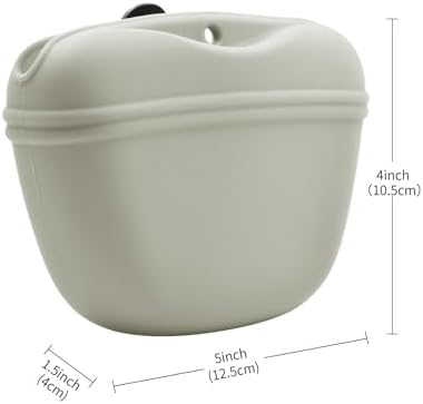 AUDWUD Silicone Dog Treat Pouch with Clicker Magnetic Closure Secure Clip - Image 5