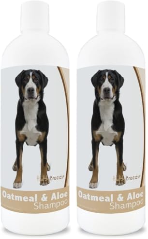 Healthy Breeds Greater Swiss Mountain Dog Oatmeal Shampoo with Aloe 16 oz (Pack of 2) by HealthyBreeds