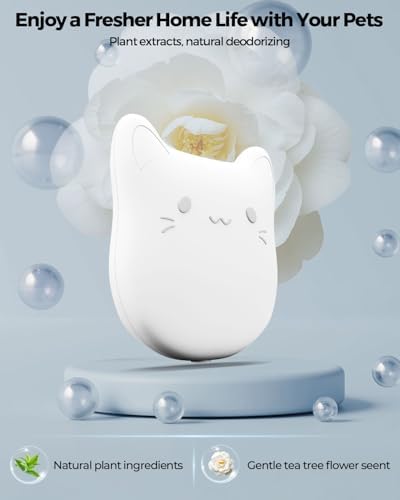 6 PCS Litter Box Deodorizer Compatible with Cumrige Self Cleaning Litter Box, Litter Box Odor Eliminator Compatible with Fumoi Automatic Cat Litter Box,Cat Litter Odor Control Remover, Camellia Scent - Image 5