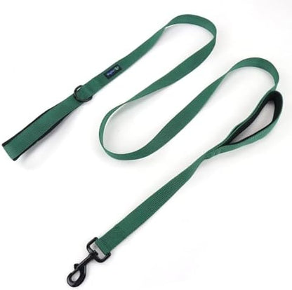 Wagtime Club Heavy Duty Double Handle Dog Leash for Large Medium Small Dogs by Waggin+Tails