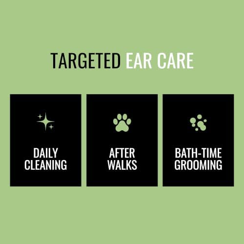 NOVEHA 150PCs Dog Ear Cleaner Wipes, Daily Ear Cleaner for Dogs & Cats - Stop Ear Itching with Aloe, Eucalyptus & Witch Hazel Ear Wipes for Dogs - for Odor Control, Dirt and Wax Removal, Unscented - Image 4