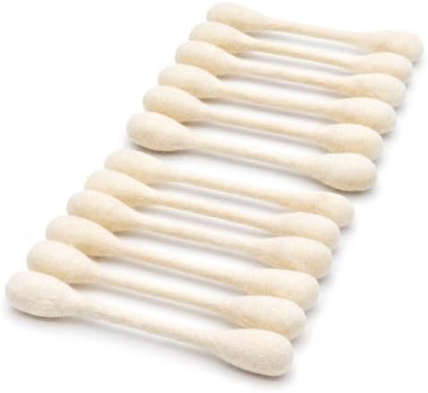 Glaciart One Swabs Cat Toys with Catnip - 12 Pk | Durable for Chew, Cute Cat Toys Interactive Kitty for Boredom, Exercise, & Play | Filled w/Organic Catnip for Anxiety & as Digestive Aid | Gift Idea by GlaciartOne