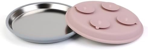 Cat Food Bowls 2 Pack, Wide and Shallow Stainless Steel Cat Bowls with Non-Slip Bottom, Metal Whisker Friendly Pet Dishes for Dry, Wet and Can Food by YECERCAN
