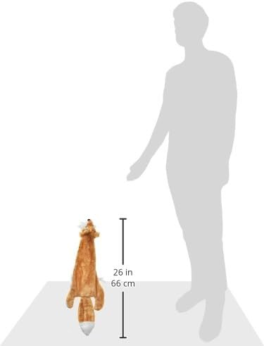 Best Pet Supplies 2-in-1 Stuffless Squeaky Dog Toy - Fox, Large - Image 3