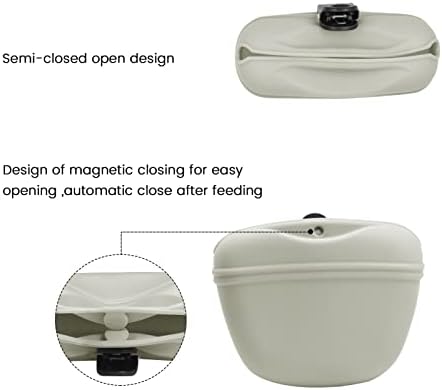 AUDWUD Silicone Dog Treat Pouch with Clicker Magnetic Closure Secure Clip - Image 3