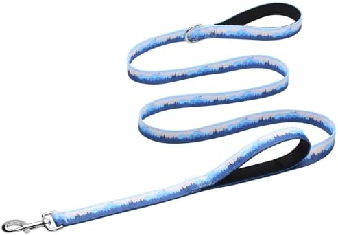 Hikiko 6FT Dog Leash Padded Double Handle with Designed Pattern by Hikiko