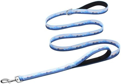 Hikiko 6FT Dog Leash Padded Double Handle with Designed Pattern by Hikiko