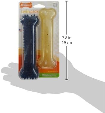 Nylabone Flexi Chew Original Bone & Textured Bone Dog Chew Toys, 2 Count - Image 3