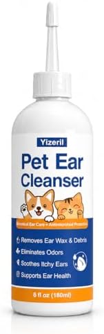 Dog Ear Wash, Wax Debris and Odor Cleaner, Alcohol-Free, 6 fl oz by yizeril