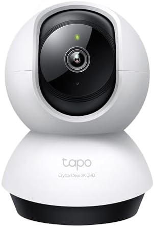 TP-Link Tapo 2K QHD Pan/Tilt Security Camera for Pet Camera, Baby Monitor, Motion Detection, Motion Tracking, 2-Way Audio, Night Vision, Cloud &SD Card Storage, Works w/Alexa & Google Home(Tapo C220) by Unknown