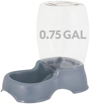 Petmate Pet Cafe Gravity Water Dispenser, 0.75 GAL, Pearl Gray by Petmate