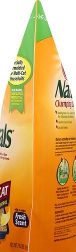 ARM & HAMMER Naturals Clumping Cat, Litter Odor Control, Multi Cat Litter, 18 lb. Bag (Pack of 2)