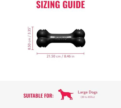 KONG Extreme Goodie Bone, Durable Natural Rubber, Black, for Large Dogs - Image 4