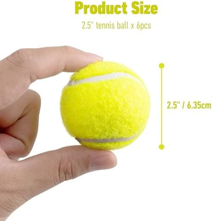 Pet Prime Dog Toy Tennis Ball 6 Pcak 2.5 Inch for Max Automatic Ball Lanucher Interactive Pet Balls for Exercise Training Play Fetch - Image 2