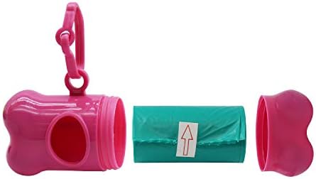 INNOLIFE Dog Poop Bag, Set of 6 Bone Shaped Dispensers + 90pcs Pet Waste Bags, Dog Waste Bags, Bulk Poop Bags on a roll, Clean up Poop Bag - Image 3