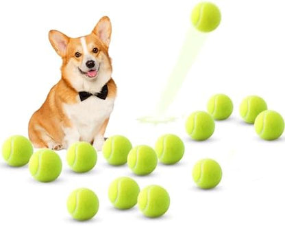 ZIYIZE Mini Tennis Balls, 15 Pack 2 inch Dog Tennis Balls, Easy Catching Pet Playing Ball for 2 inch Dog Ball Launcher by ZIYIZE