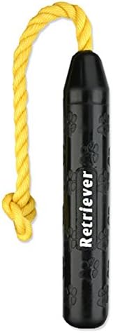 Mammoth TireBiterII Retriever with Poly Float Rope – Natural Rubber Dog Toys – Dog Toys for Extra Long Interactive Fetch and Play –It Floats 11” by MammothPetProducts