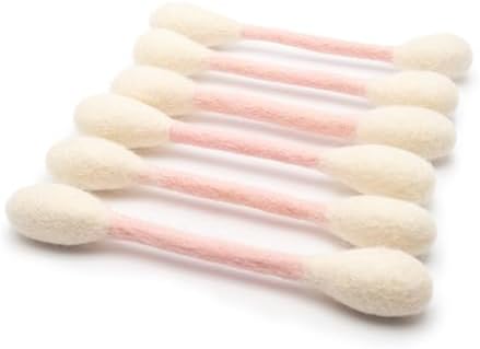 Glaciart One Swabs Cat Toys with Catnip - 6 Pk | Durable for Chew, Cute Cat Toys Interactive Kitty for Boredom, Exercise, & Play | Filled w/Organic Catnip for Anxiety & as Digestive Aid | Gift Idea by GlaciartOne