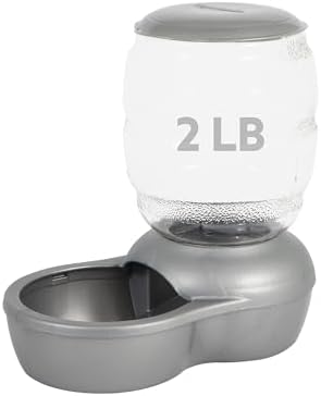 Petmate Replendish Automatic Cat and Dog Feeder, 2lbs, Grey by Petmate