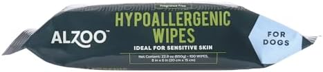 ALZOO Hypoallergenic Dog Grooming Wipes with Witch Hazel, 100% Plant-Based Formula, Gentle Daily Pet Wipes for Dogs, 100 Count - Image 5