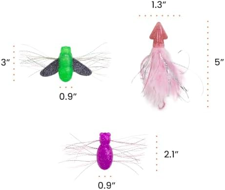 Catstages Squish Prey Cat Toys for Cats & Kittens, Multi-Textured Soft & Squishy for Bat & Carry, Catnip Infused, 2–5" Long, 3-Pack (Squid, Spider, Fly) - Image 7