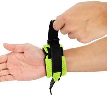 Gooby Soft Mesh Wrist Band Surfer Leash - Lime, 6 FT - Comfortable Hands Free Leash with Elastic Band for Small, Medium and Large Dogs