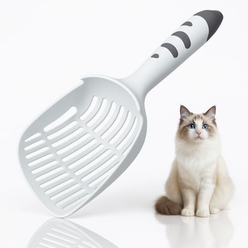Cat Litter Scoop, Kitty Litter Scoop, Cat and Dog Poop Collector, 3-Layer Mesh Design, Cute Cat Paw Handle, Easy Clean Plastic Scooper by Unknown