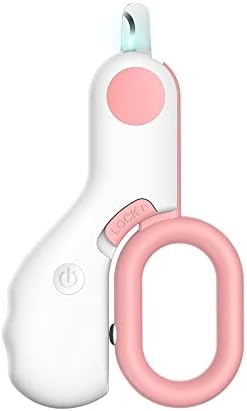 Small Animals Nail Clippers with LED Lights to Avoid Excessive Cutting and Sharp Blades - Professional Claw Trimmer for Tiny Dog Cat Kitten Bunny Rabbit Bird Guinea Pigs Ferret Hamsters (Pink) by GuLuPets